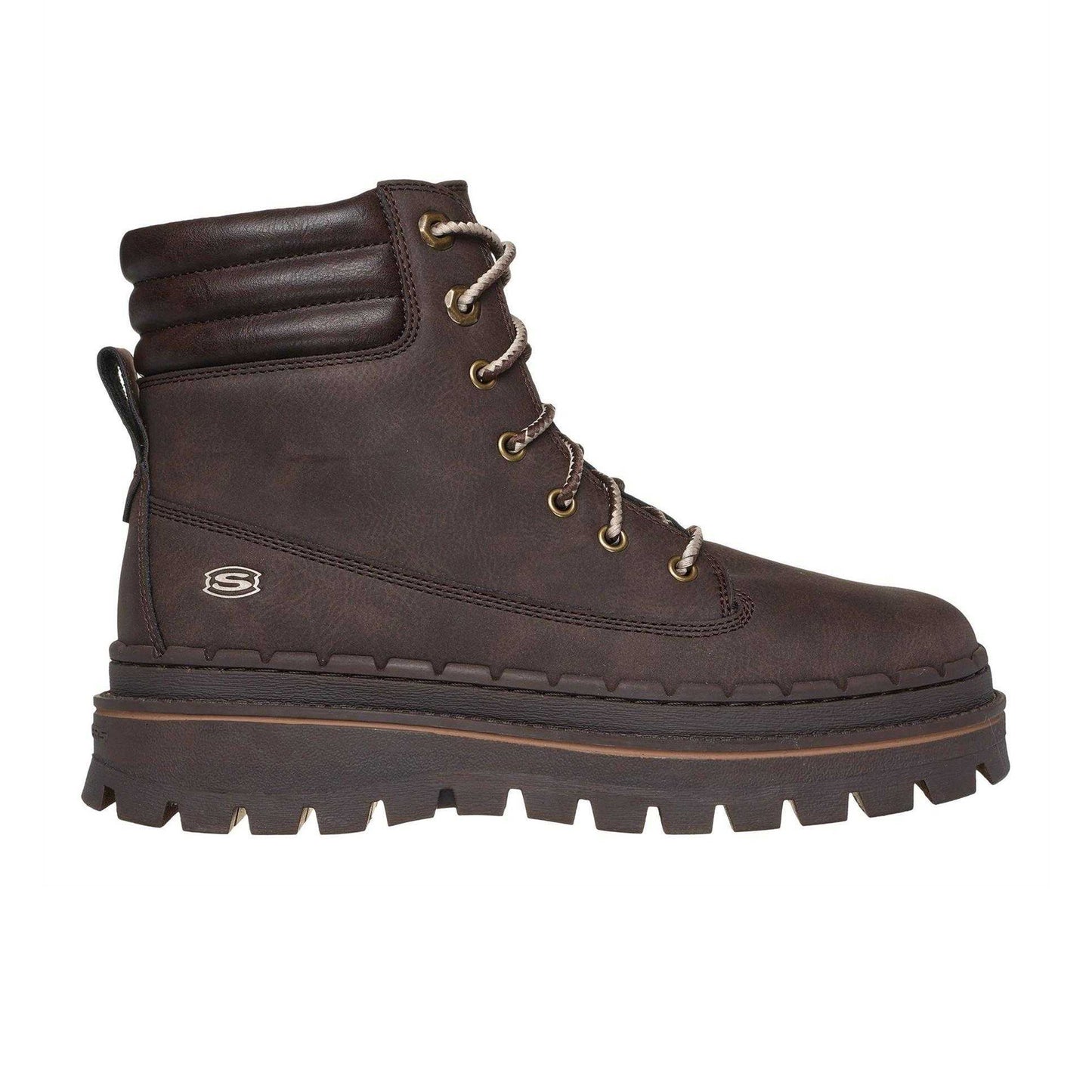 Dark Brown - Front - Skechers Womens-Ladies Jammers Ankle Boots