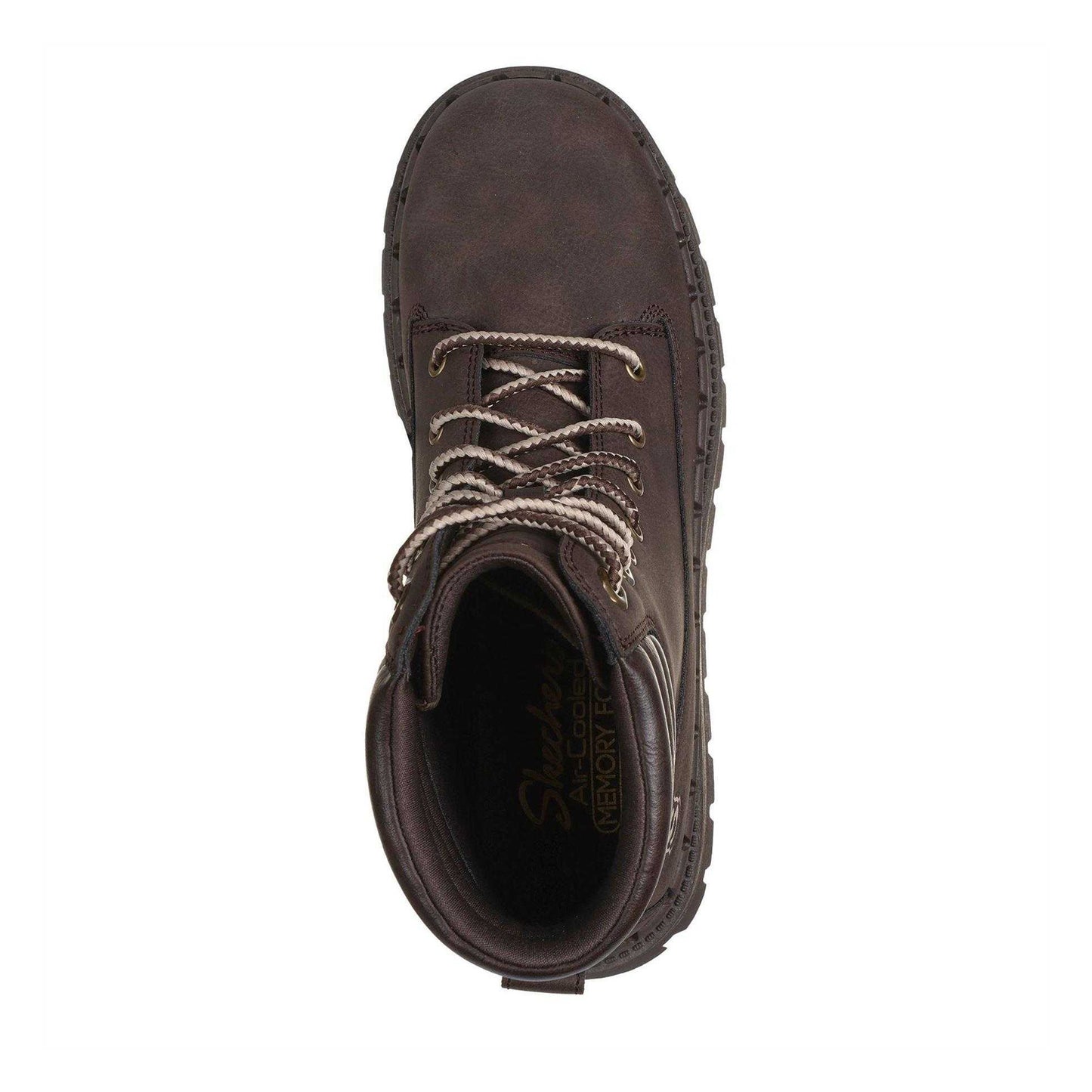 Dark Brown - Back - Skechers Womens-Ladies Jammers Ankle Boots