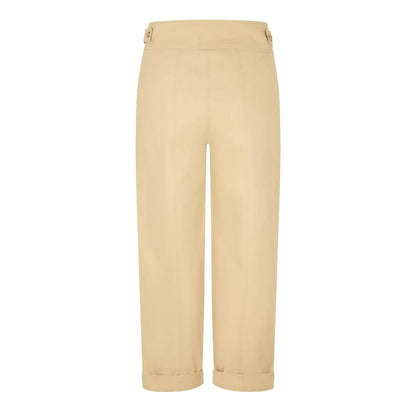 Medium Beige - Back - Boss Womens-Ladies Tailored Trousers