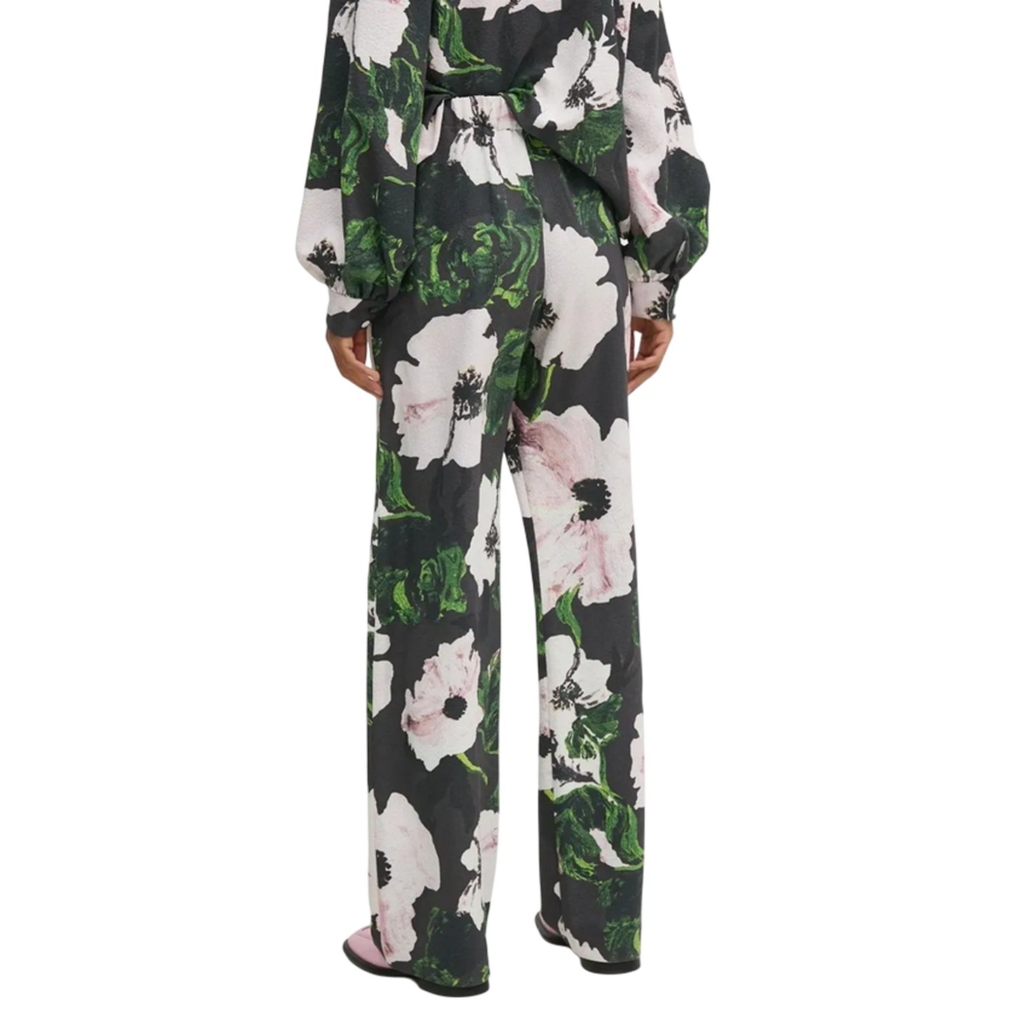 Multicoloured - Back - Stine Goya Womens-Ladies Floral Trousers