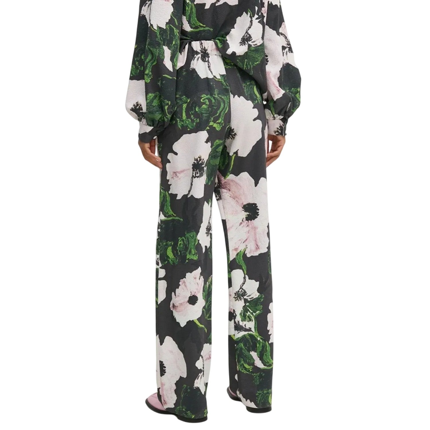 Multicoloured - Back - Stine Goya Womens-Ladies Floral Trousers
