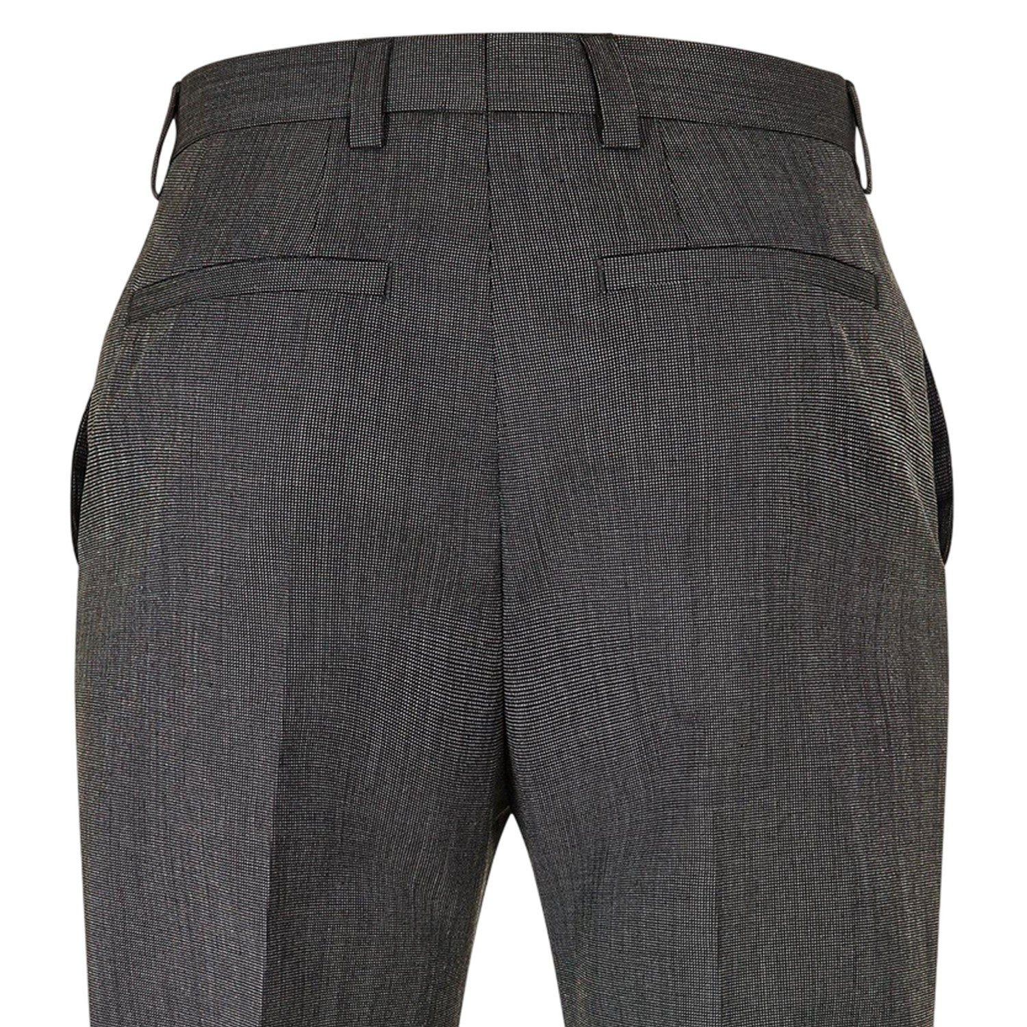 Grey - Lifestyle - Hugo Mens Cotton Straight Leg Trousers
