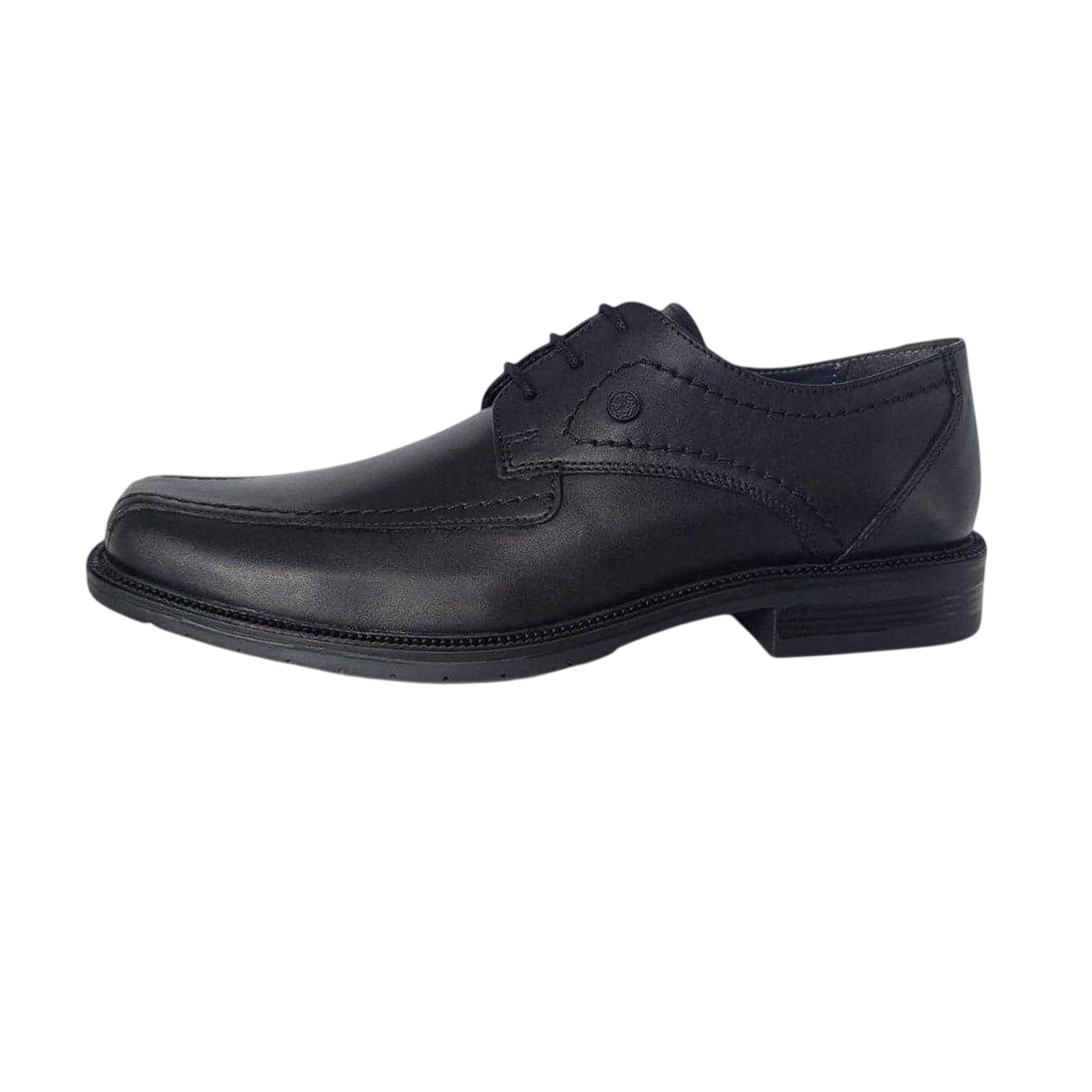 Black - Side - Pretty Green Boys Glinton Leather Formal Shoes