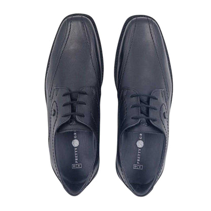Black - Lifestyle - Pretty Green Boys Glinton Leather Formal Shoes