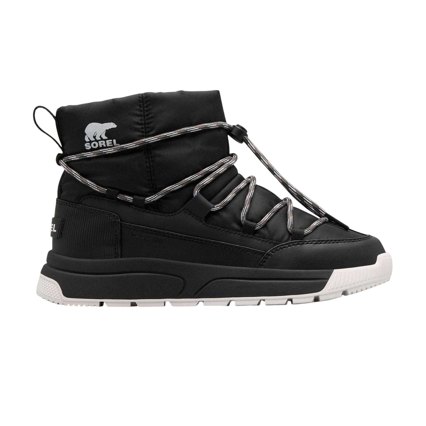 Black-Sea Salt - Front - Sorel Womens-Ladies Whitney Slip-on Winter Boots