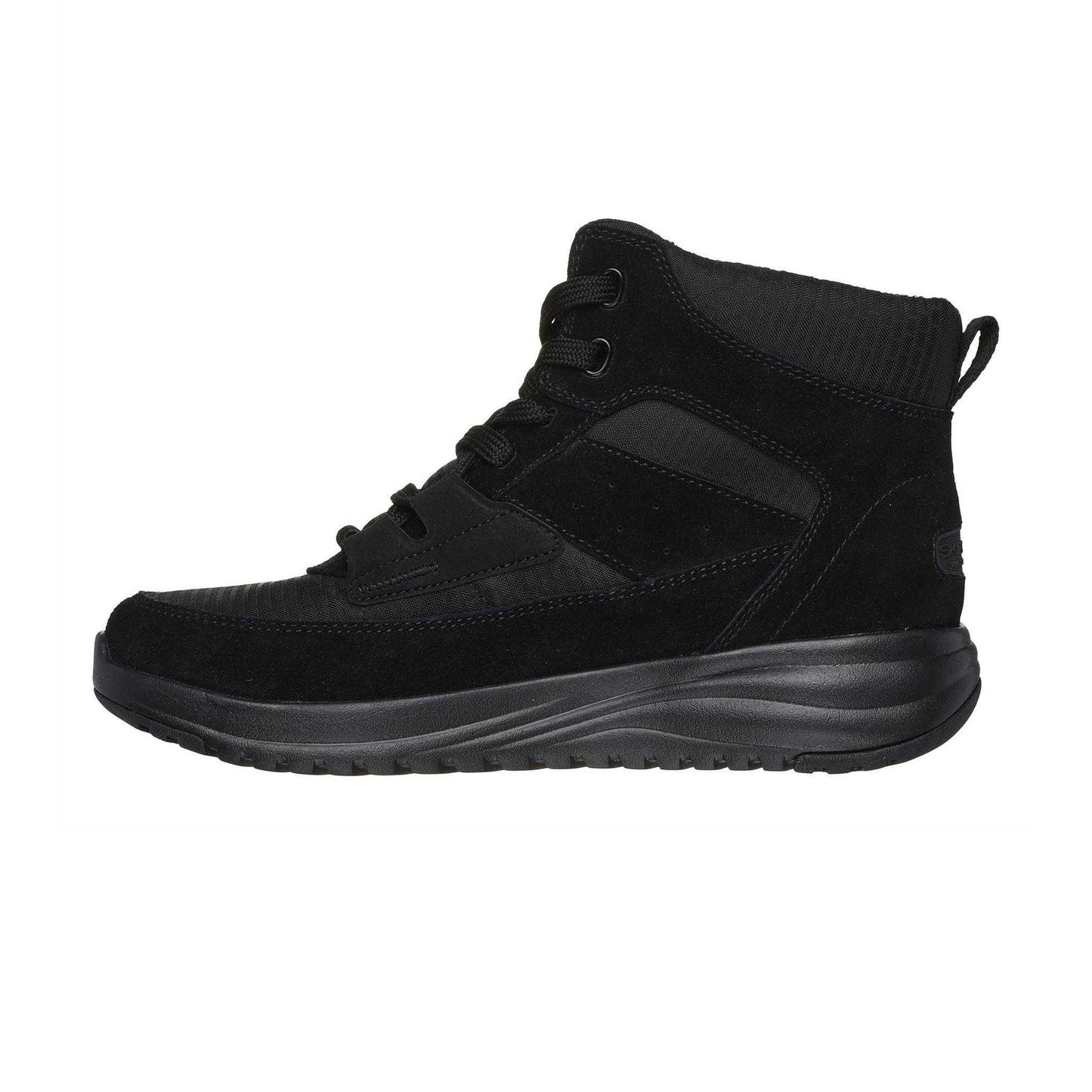 Black - Back - Skechers Womens-Ladies On The GO Stellar Suede Ankle Boots