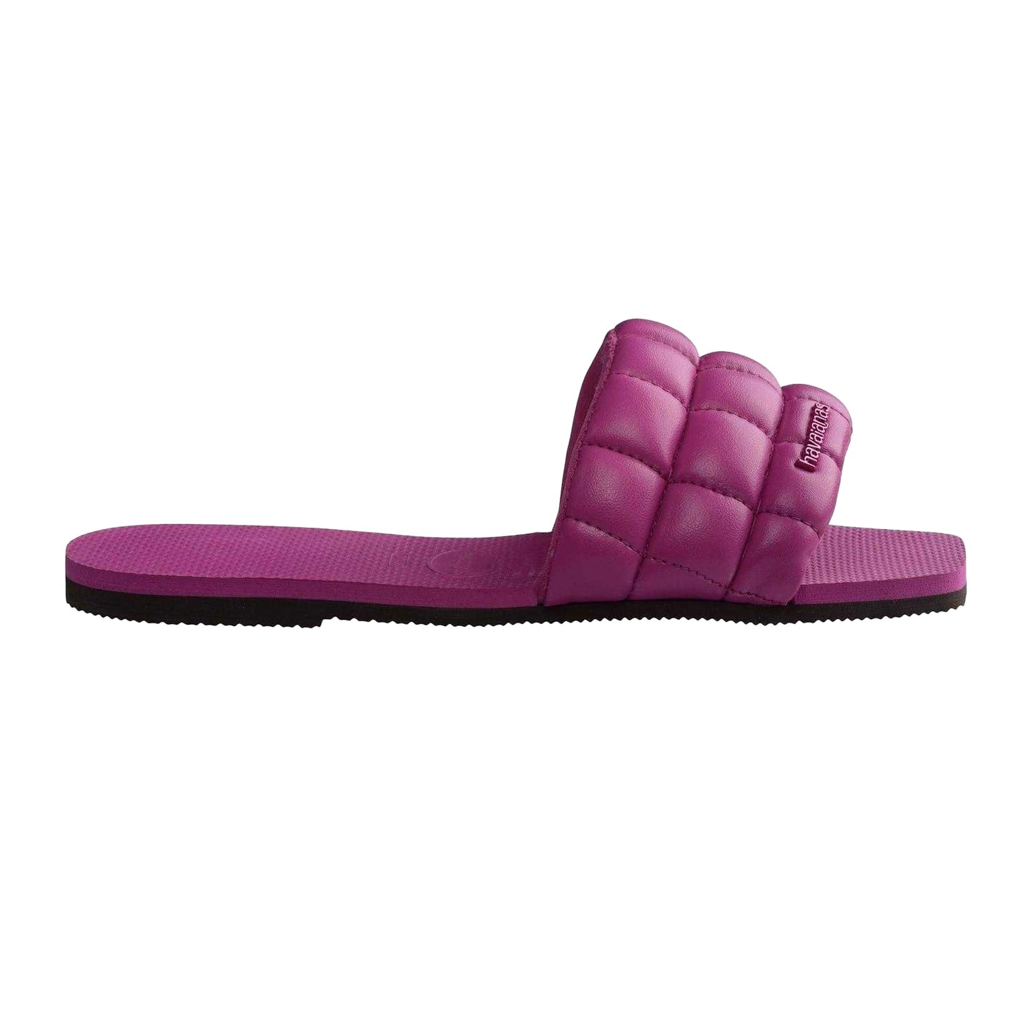 Rose Pink - Front - Havaianas Womens-Ladies Quilted Flat Slides