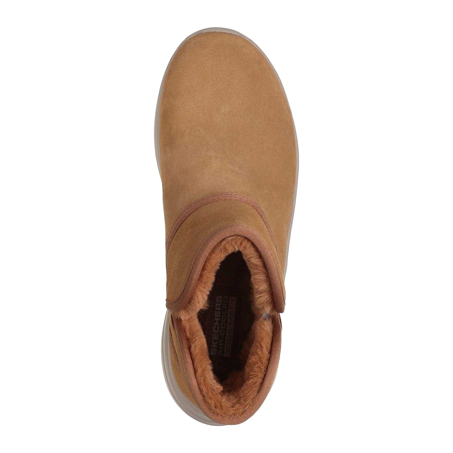 Chestnut - Side - Skechers Womens-Ladies On The Go Midtown Suede Snow Boots