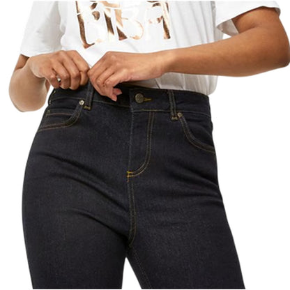 Indigo - Back - Biba Womens-Ladies Kiri Cotton Straight Leg Slim Jeans