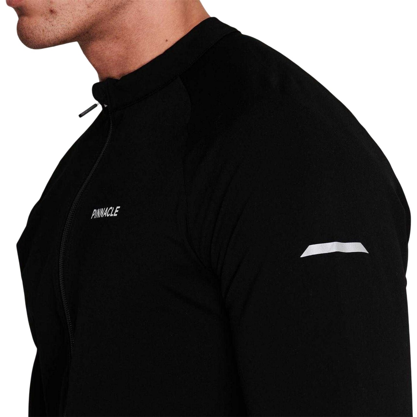 Black - Lifestyle - Pinnacle Mens Thermal Long-Sleeved Cycling Jersey