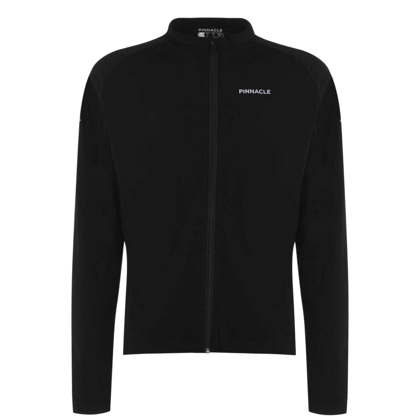 Black - Front - Pinnacle Mens Thermal Long-Sleeved Cycling Jersey
