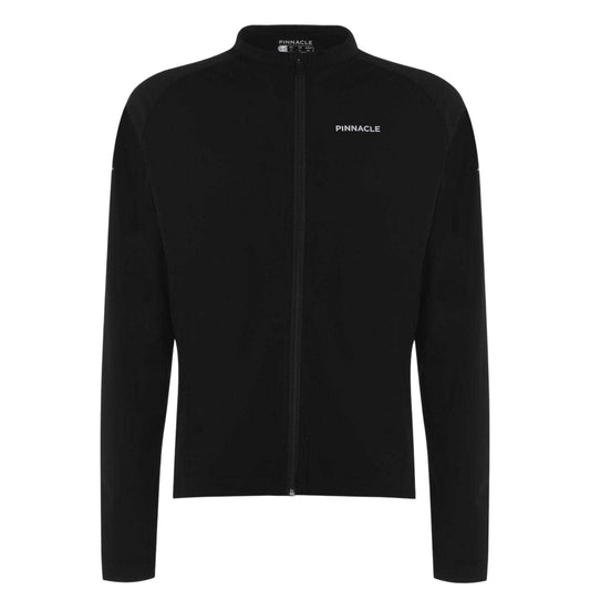 Black - Front - Pinnacle Mens Thermal Long-Sleeved Cycling Jersey