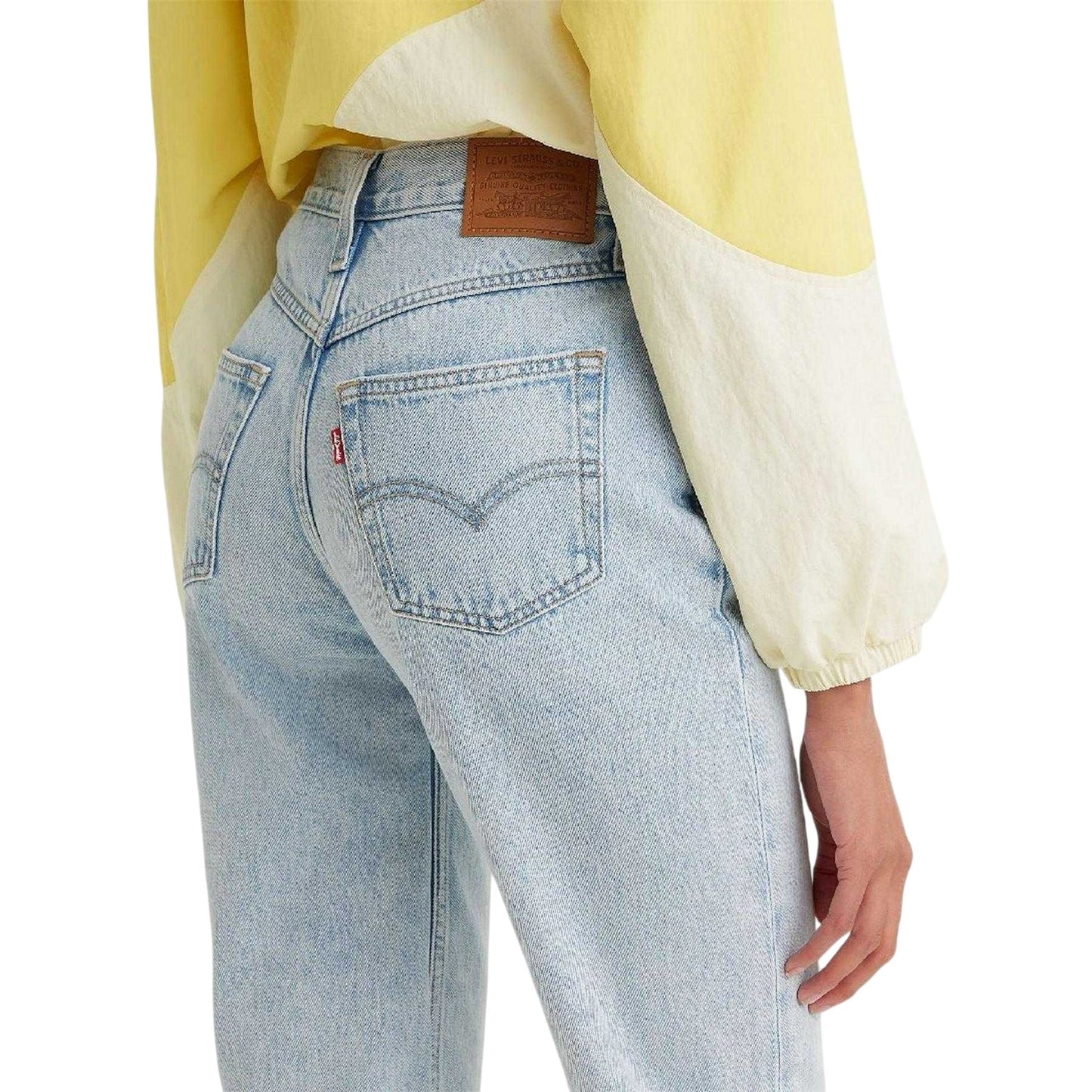 Dont Be Frayed - Side - Levis Womens-Ladies 80´s High Rise Mom Jeans