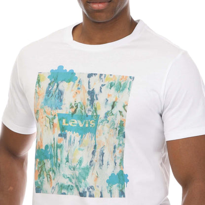 White - Side - Levis Mens Graphic Print T-Shirt