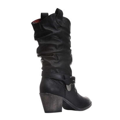 Black - Back - Rocket Dog Womens-Ladies Sidestep Lewis Calf Boots