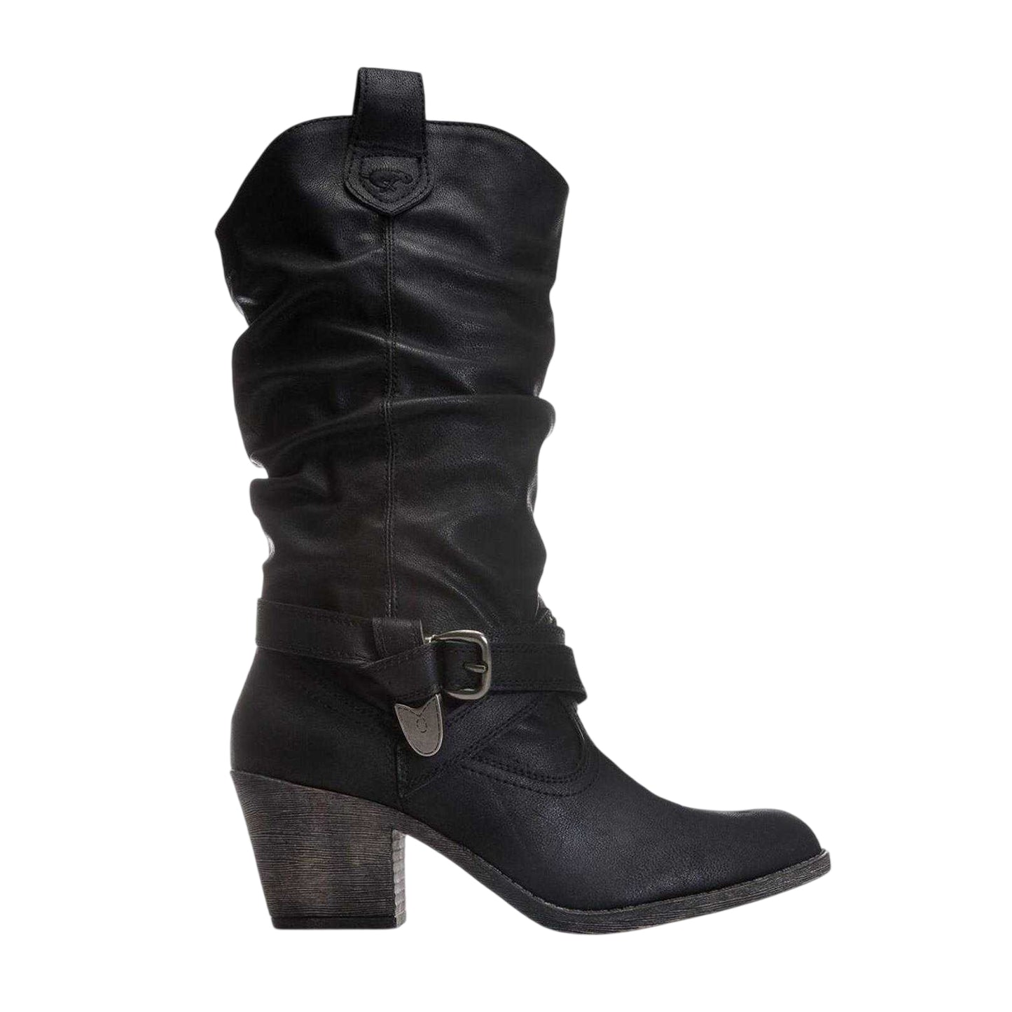 Black - Front - Rocket Dog Womens-Ladies Sidestep Lewis Calf Boots