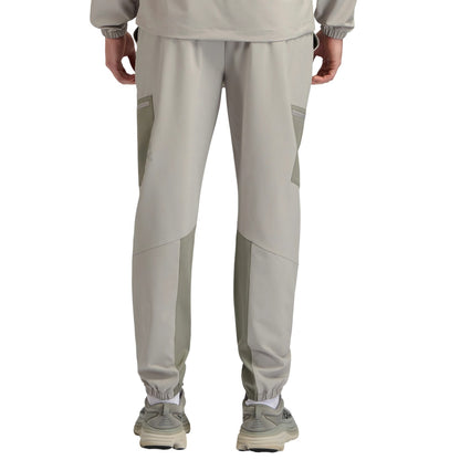 Grey - Back - ALTRYN Mens Colour Block Tracksuit Bottoms