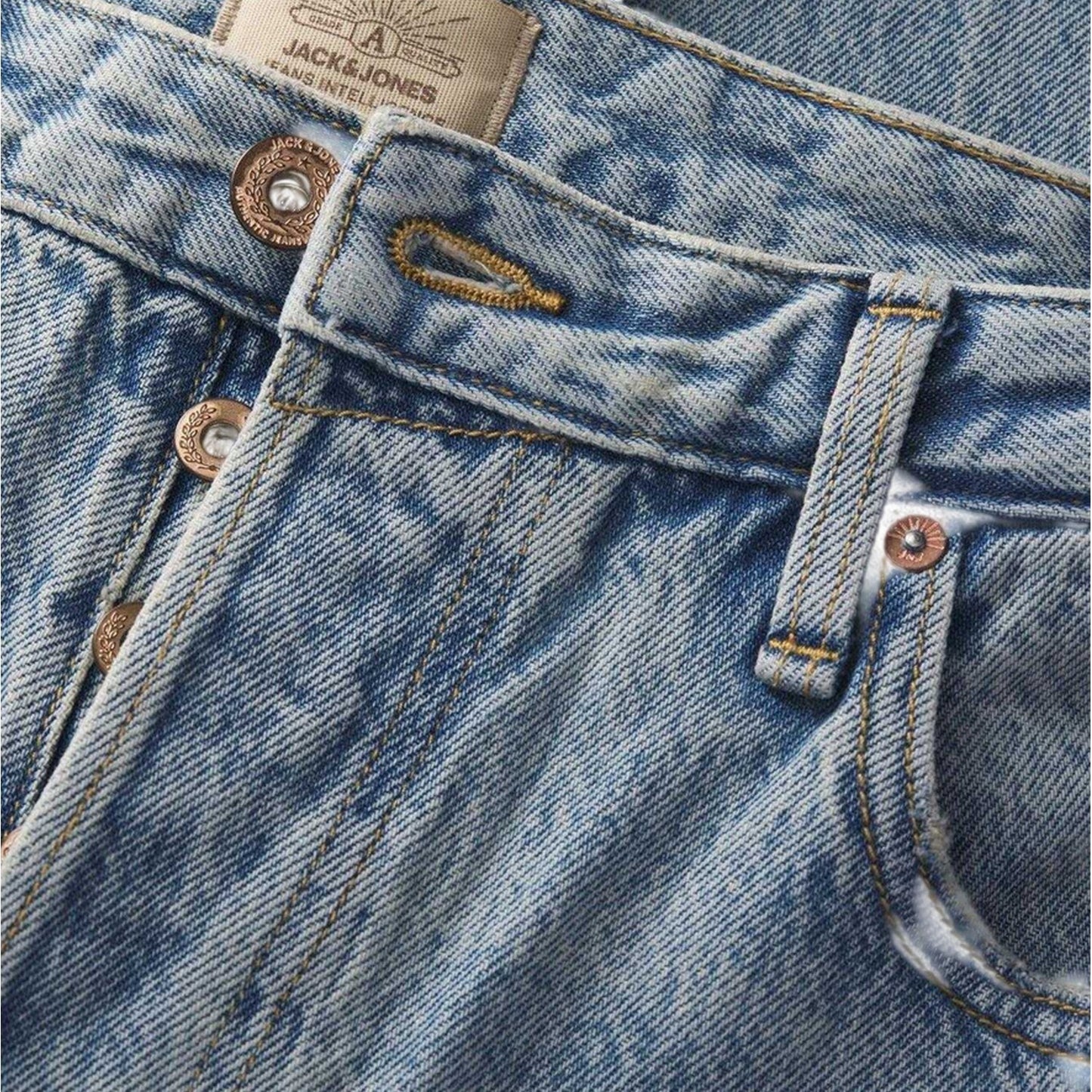 Blue Denim - Side - Jack And Jones Mens 352 Jeans