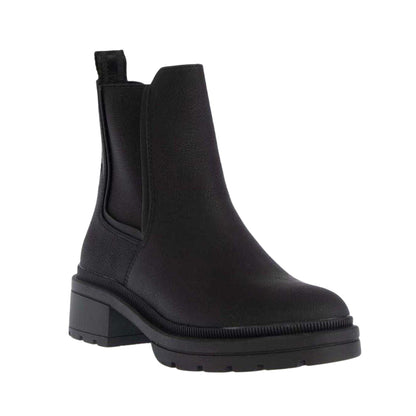 Black - Side - Rocket Dog Womens-Ladies Iggie Chunky Sole Chelsea Boots