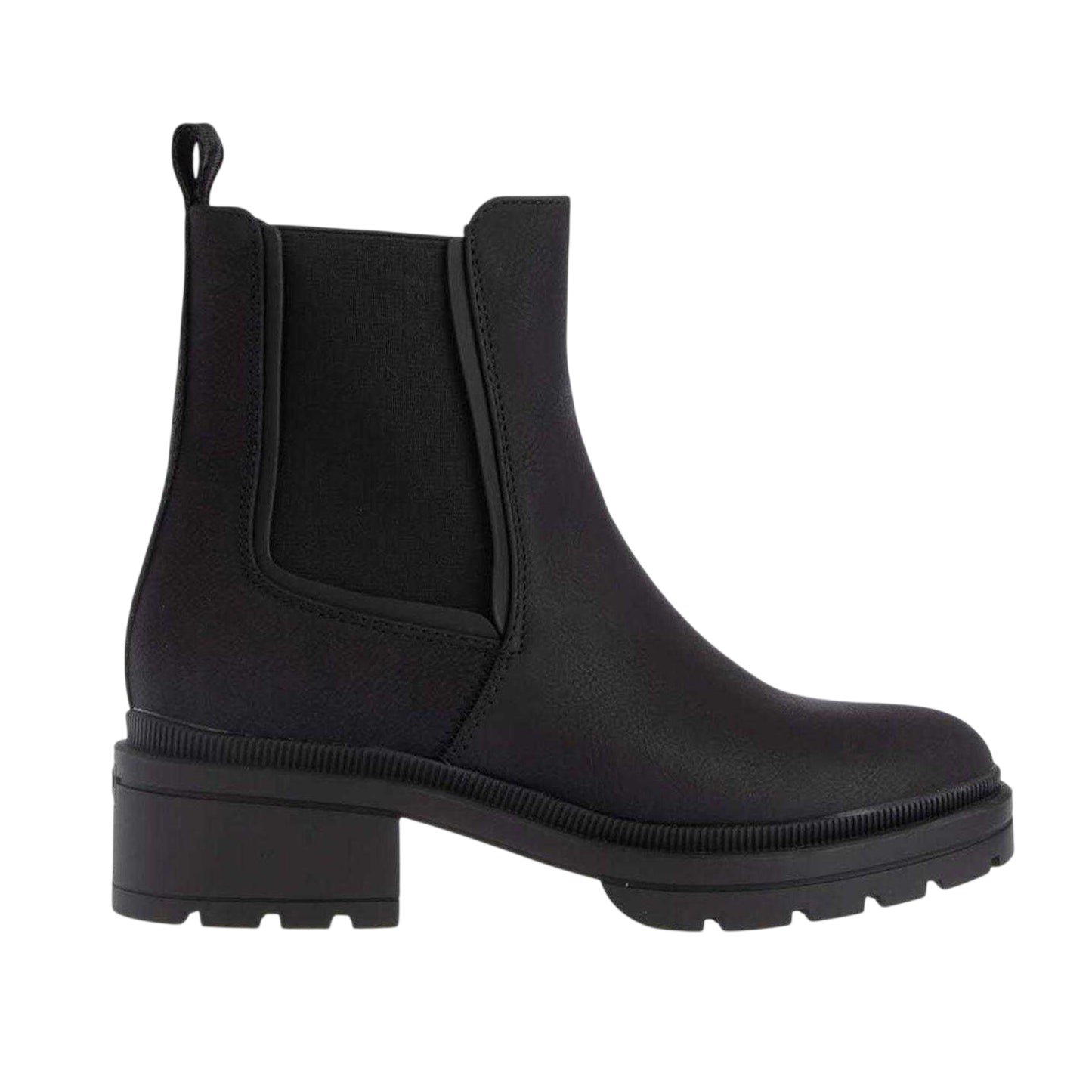 Black - Front - Rocket Dog Womens-Ladies Iggie Chunky Sole Chelsea Boots