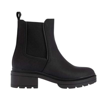 Black - Front - Rocket Dog Womens-Ladies Iggie Chunky Sole Chelsea Boots