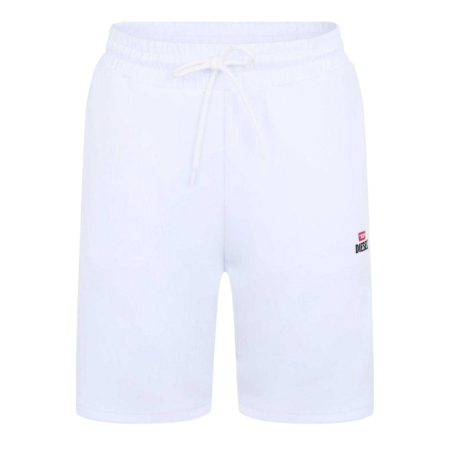 White - Front - Diesel Mens Fleece Sweat Shorts