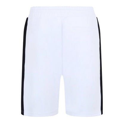 White - Back - Diesel Mens Fleece Sweat Shorts