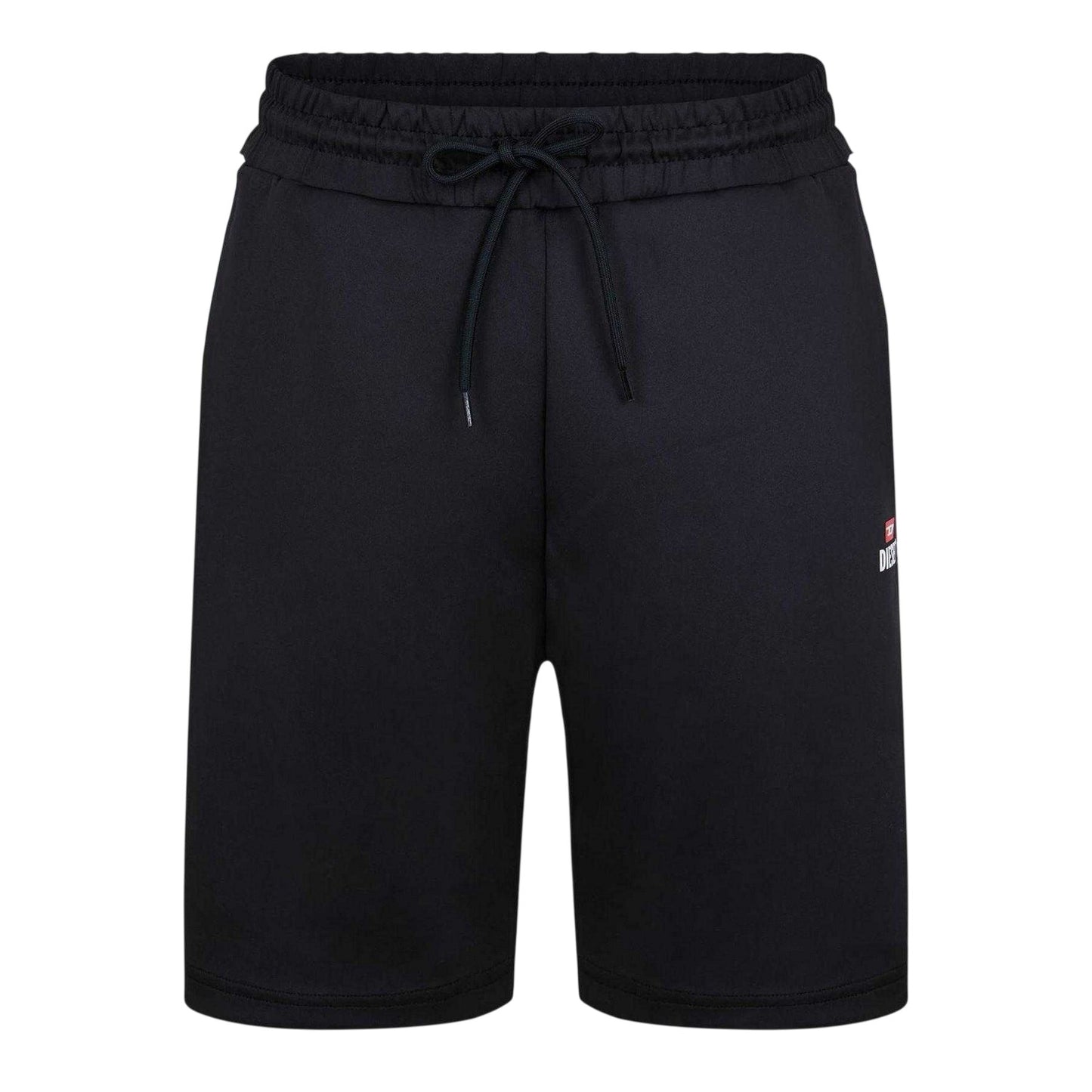 Black - Front - Diesel Mens Fleece Sweat Shorts