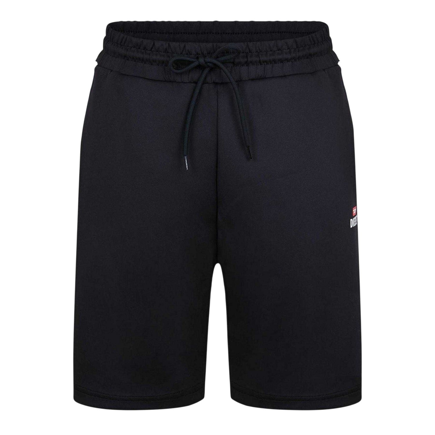Black - Front - Diesel Mens Fleece Sweat Shorts