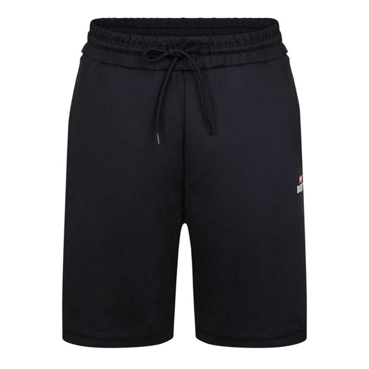 Black - Front - Diesel Mens Fleece Sweat Shorts