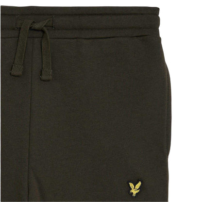 Olive Green - Side - Lyle & Scott Childrens-Kids Classic Logo Sweatpants