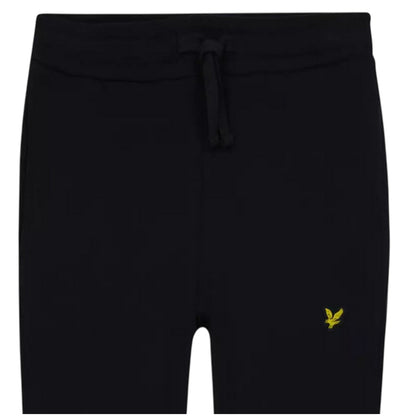 Jet Black - Side - Lyle & Scott Childrens-Kids Classic Logo Sweatpants