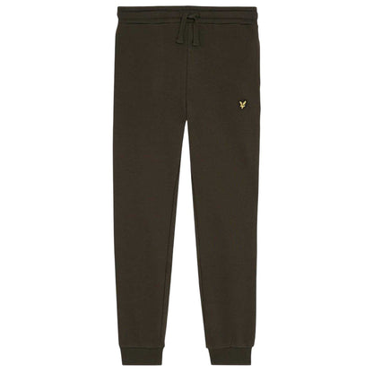 Olive Green - Front - Lyle & Scott Childrens-Kids Classic Logo Sweatpants