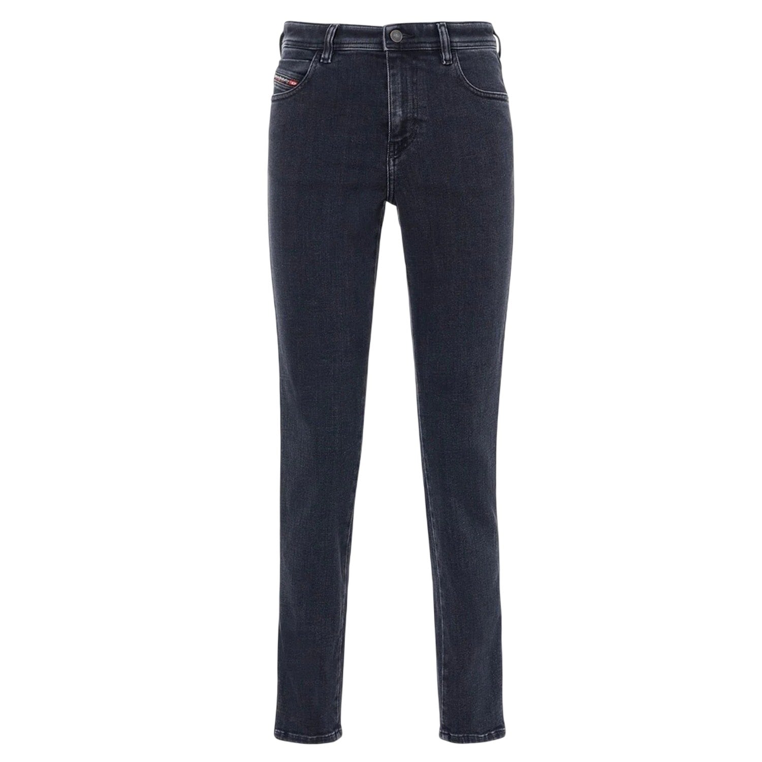 Black-Grey Denim - Front - Diesel Womens-Ladies 2015 Skinny Jeans