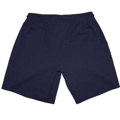Navy - Back - Aquascutum Mens Fleece Embroidered Logo Shorts