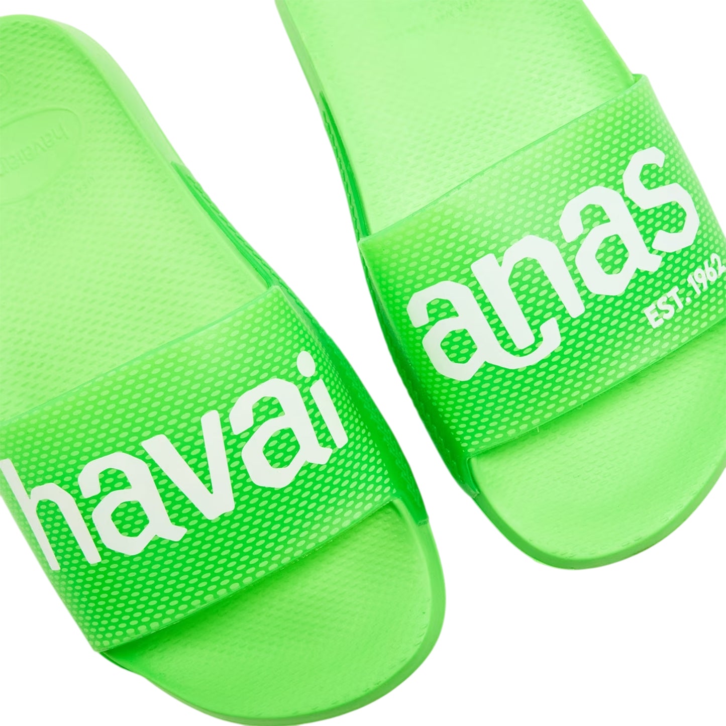 Green - Side - Havaianas Unisex Adult Logo Rubber Open Toe Casual Slides