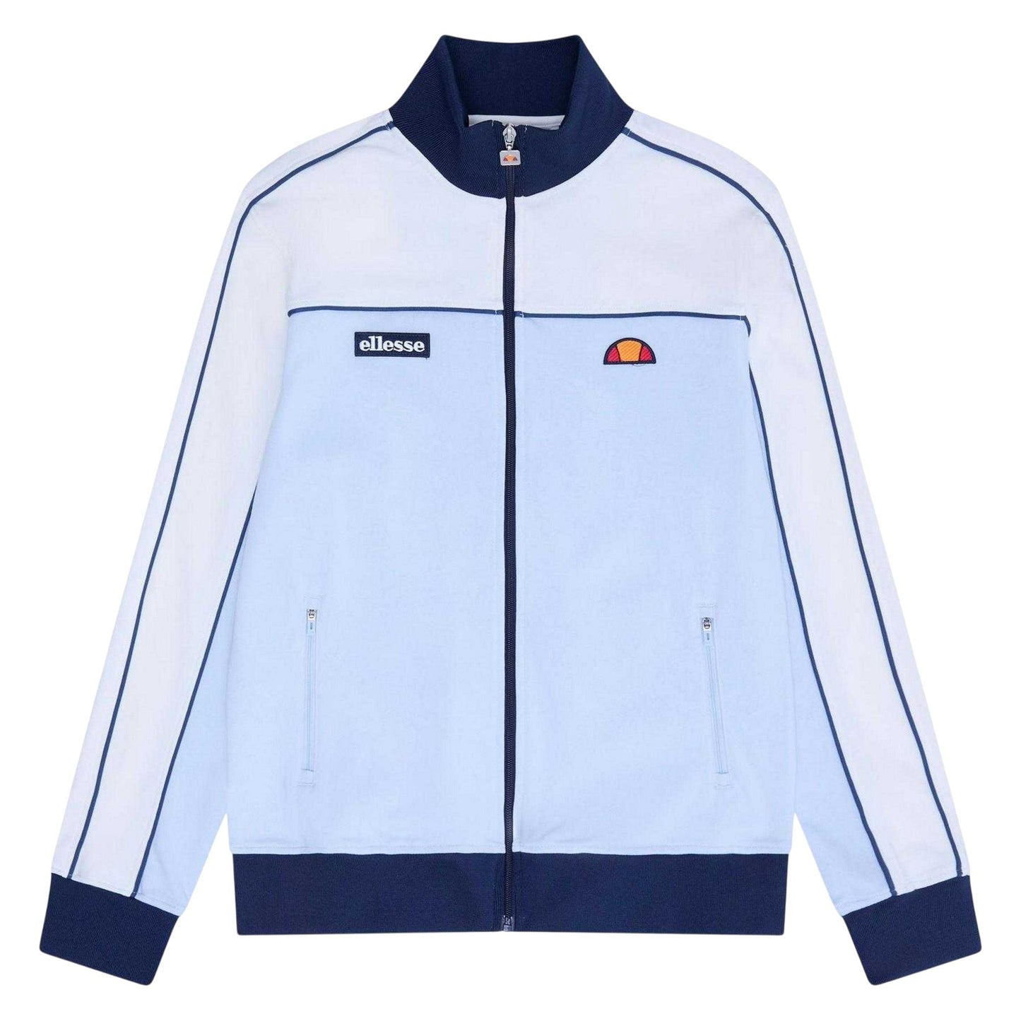 Off White-Light Blue - Front - Ellesse Mens Libros Track Jacket