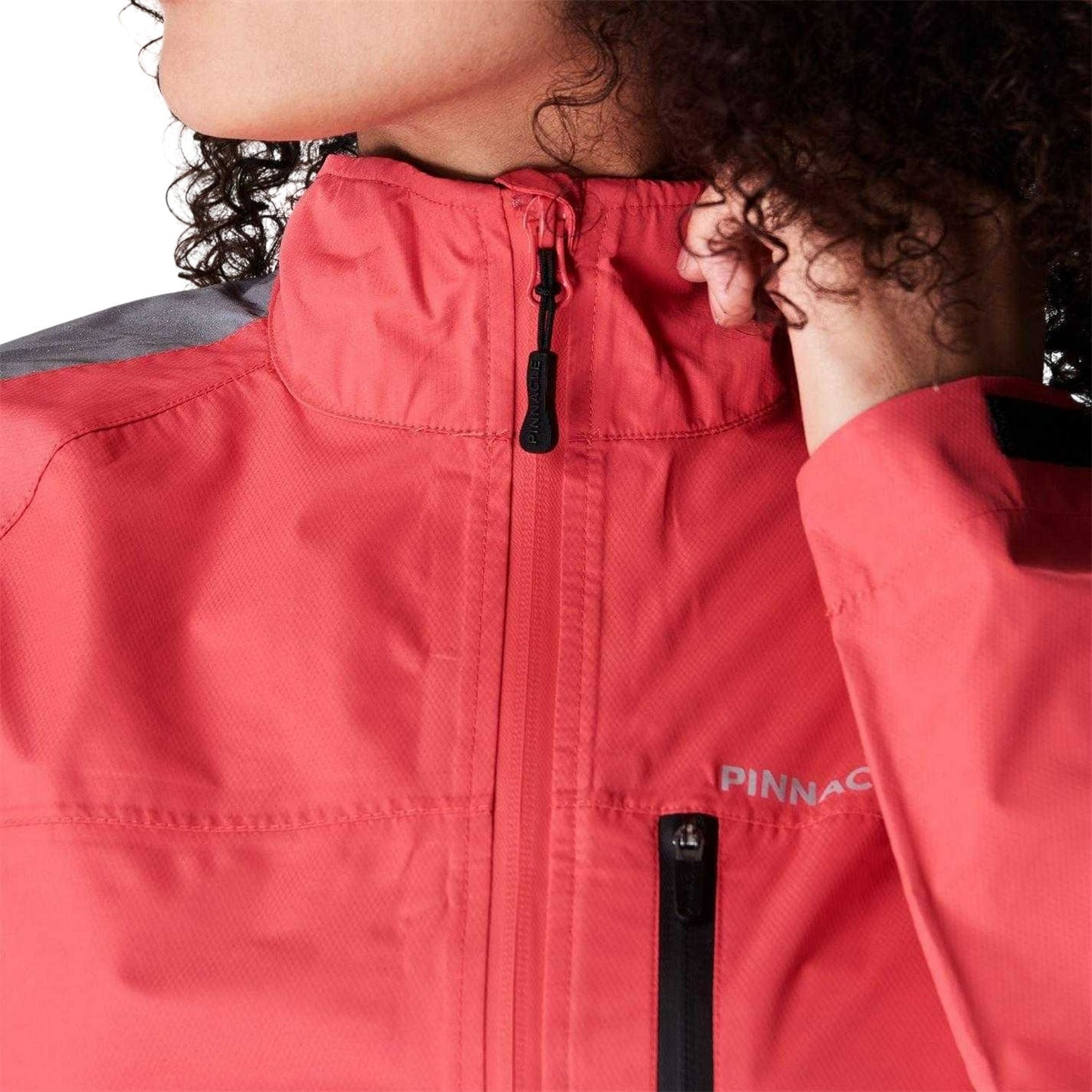 Coral - Side - Pinnacle Womens-Ladies Commute Reflective Cycling Jacket