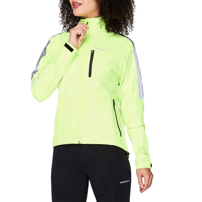 Yellow - Lifestyle - Pinnacle Womens-Ladies Commute Reflective Cycling Jacket