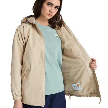 Beige - Side - Timberland Womens-Ladies Winnick Waterproof Shell Jacket