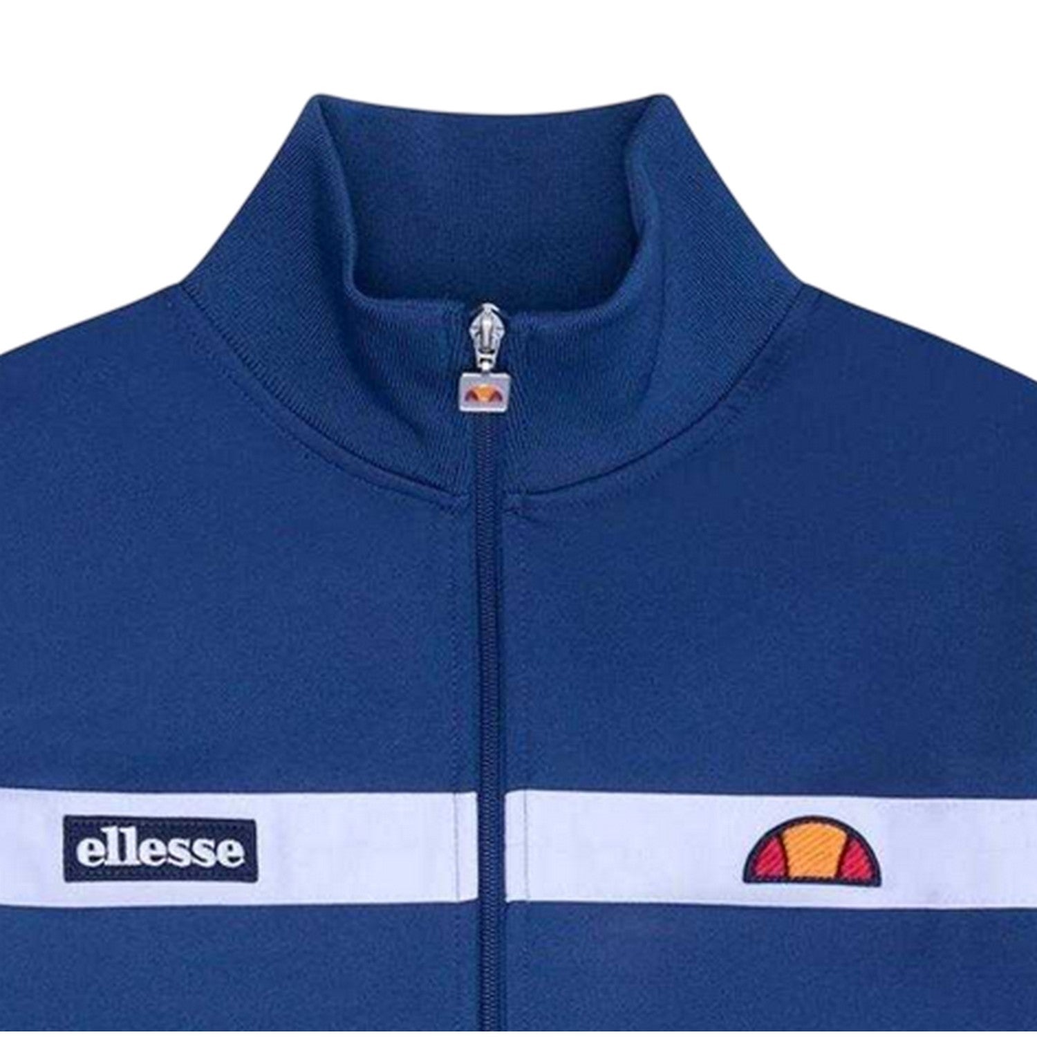 Blue - Side - Ellesse Mens Spinellos Long-Sleeved Casual Tracksuit Top