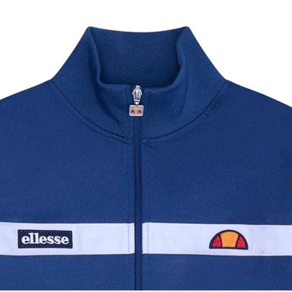 Blue - Side - Ellesse Mens Spinellos Long-Sleeved Casual Tracksuit Top