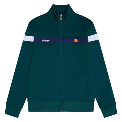 Dark Green - Front - Ellesse Mens Spinellos Long-Sleeved Casual Tracksuit Top