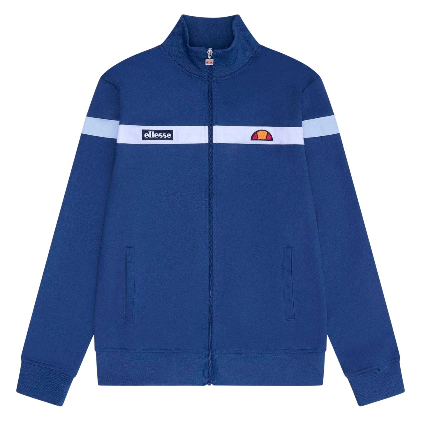 Blue - Front - Ellesse Mens Spinellos Long-Sleeved Casual Tracksuit Top