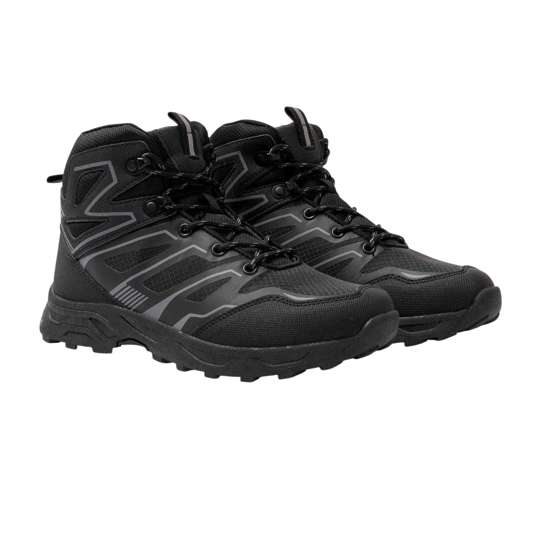 Black - Pack Shot - Donnay Womens-Ladies Water Repellent Walking Boots