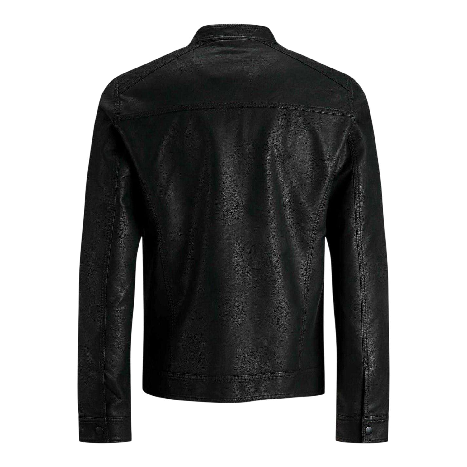 Black - Back - Jack And Jones Mens Warner Pocket Zipped Jacket