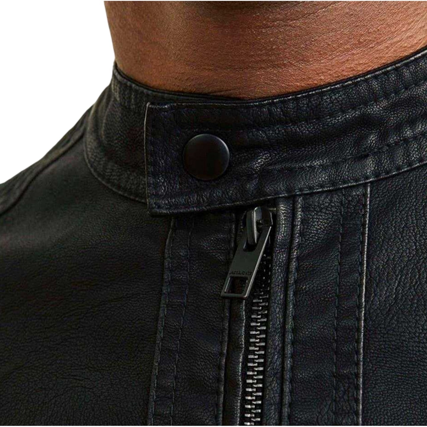 Black - Side - Jack And Jones Mens Warner Pocket Zipped Jacket