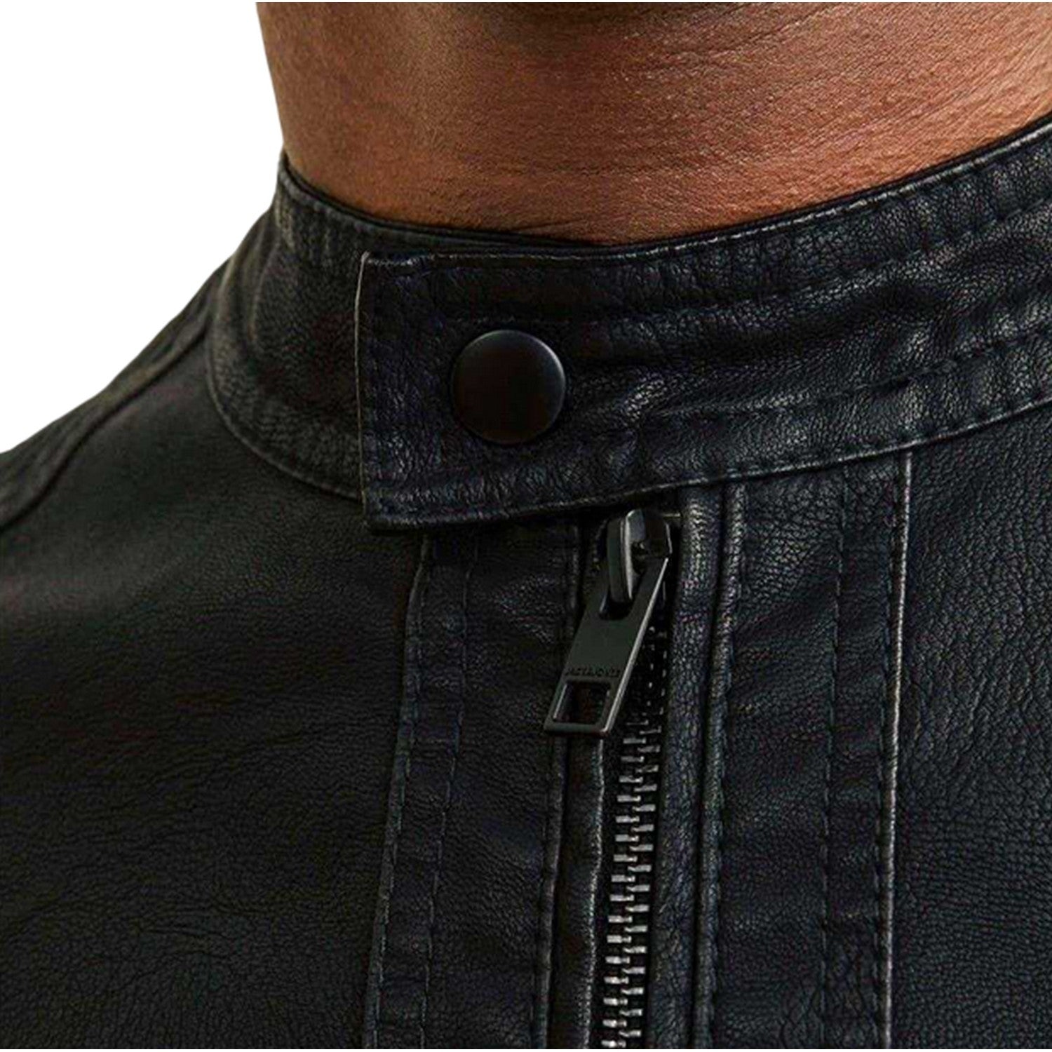 Black - Side - Jack And Jones Mens Warner Pocket Zipped Jacket