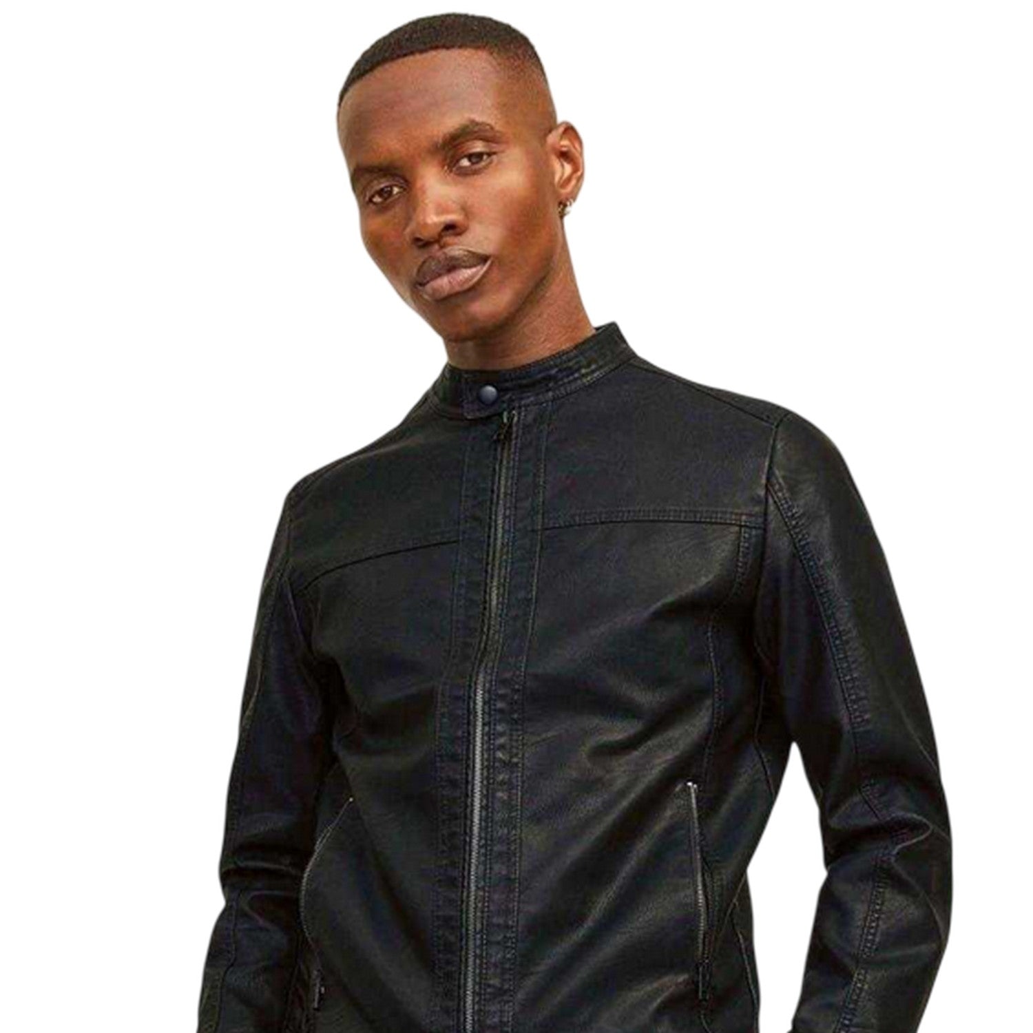 Black - Lifestyle - Jack And Jones Mens Warner Pocket Zipped Jacket