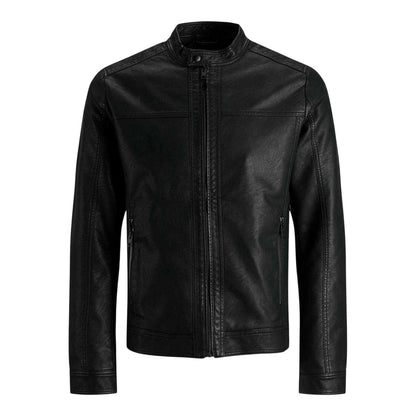 Black - Front - Jack And Jones Mens Warner Pocket Zipped Jacket